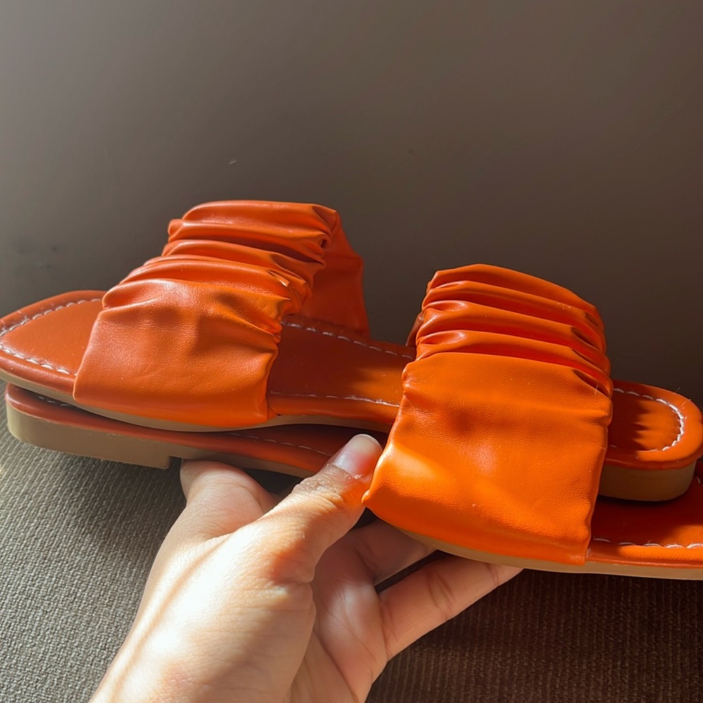 Orange flats